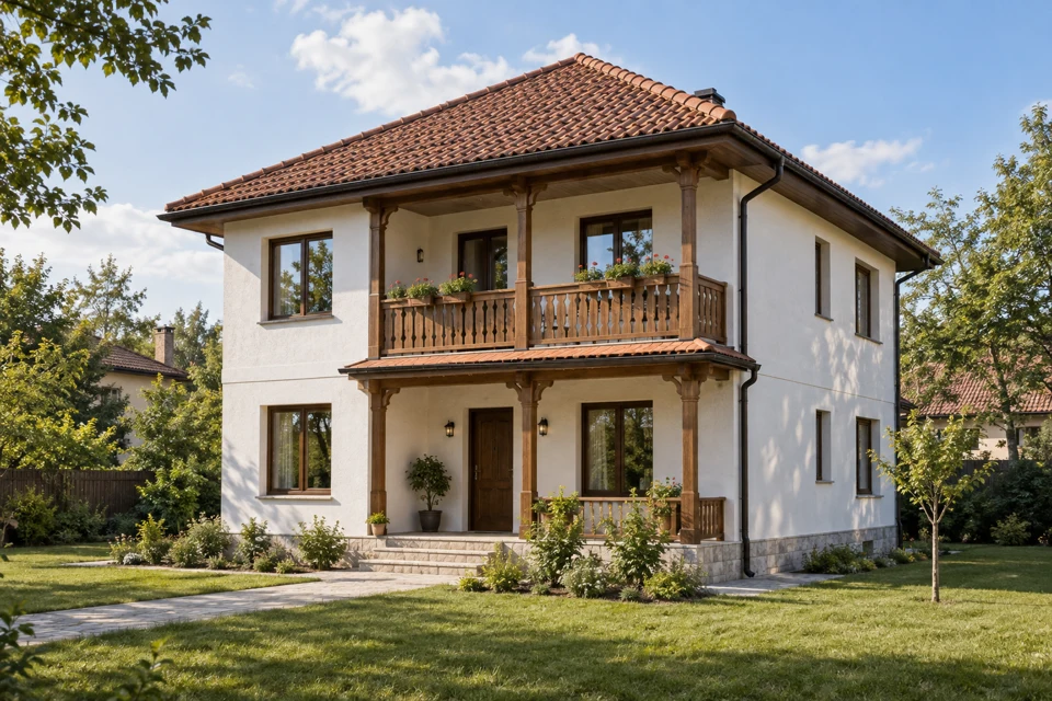 Casă conceptuală: tradițional reinterpretat